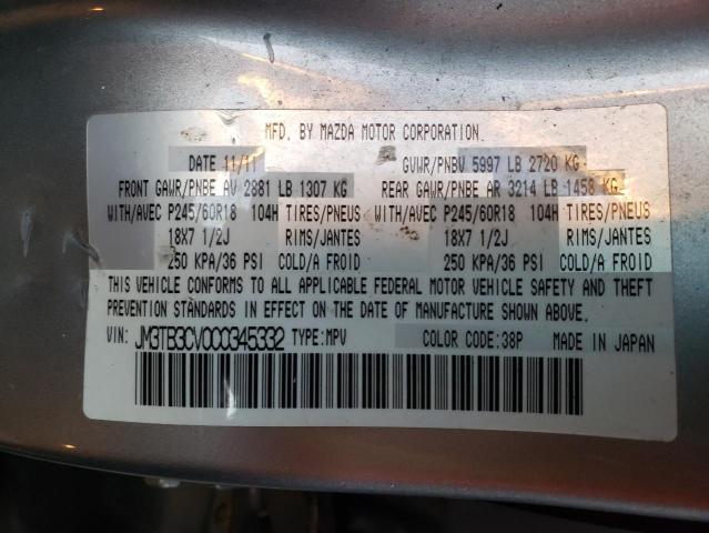 Photo 10 from auction – 2012 MAZDA CX-9 with VIN JM3TB3CV0C0345332