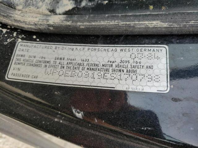 Photo 10 from auction – 1984 PORSCHE 911 CARRER with VIN WP0EB0919ES170798
