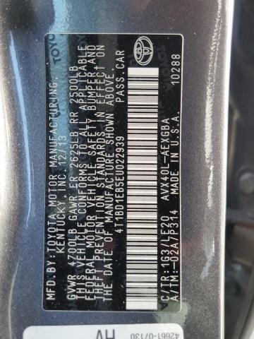 Photo 10 from auction – 2014 TOYOTA AVALON HYB with VIN 4T1BD1EB5EU022939