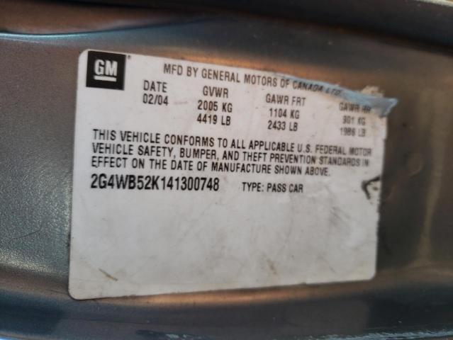 صورة رقم 10 من المزاد - 2004 BUICK REGAL LS مع VIN 2G4WB52K141300748
