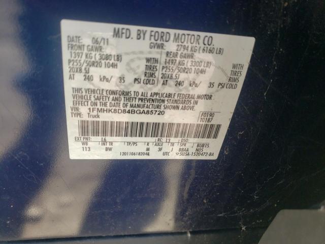Photo 10 from auction – 2011 FORD EXPLORER with VIN 1FMHK8D84BGA85720