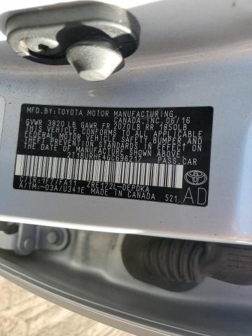 Photo 10 from auction – 2016 TOYOTA COROLLA L with VIN 2T1BURHE4GC696217