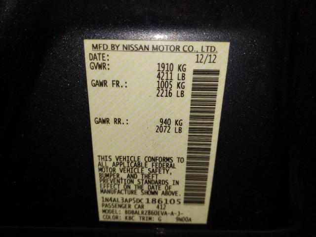 Photo 10 from auction – 2013 NISSAN ALTIMA with VIN 1N4AL3AP5DC186105