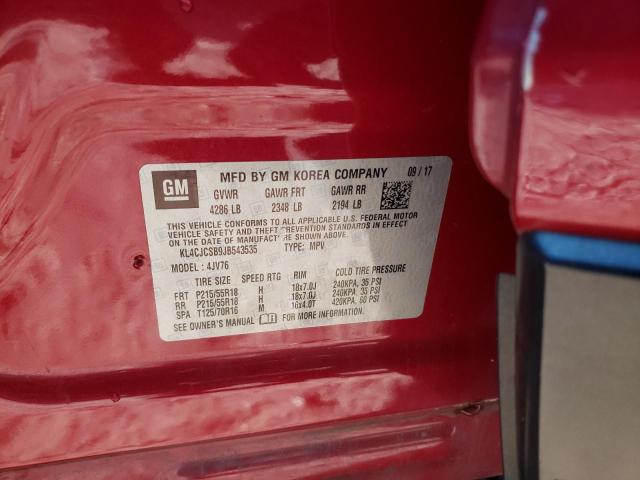 Photo 10 from auction – 2018 BUICK ENCORE ESS with VIN KL4CJCSB9JB543535