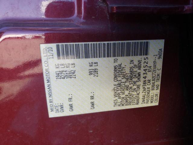 Photo 10 from auction – 2011 NISSAN ALTIMA BAS with VIN 1N4AL2AP3BN434525