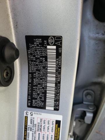 Photo 10 from auction – 2007 TOYOTA COROLLA CE with VIN 2T1BR30E47C814468
