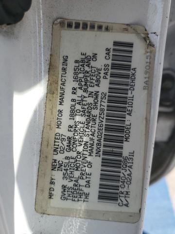 Photo 10 from auction – 1997 TOYOTA COROLLA BA with VIN 1NXBA02E6VZ587752