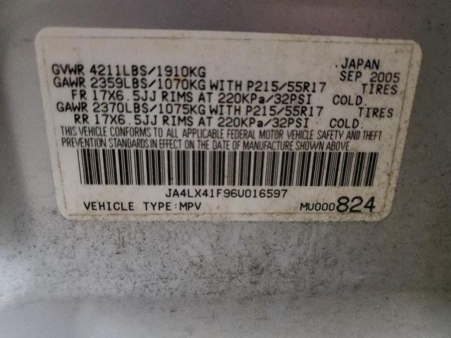 Photo 10 from auction – 2006 MITSUBISHI OUTLANDER with VIN JA4LX41F96U016597