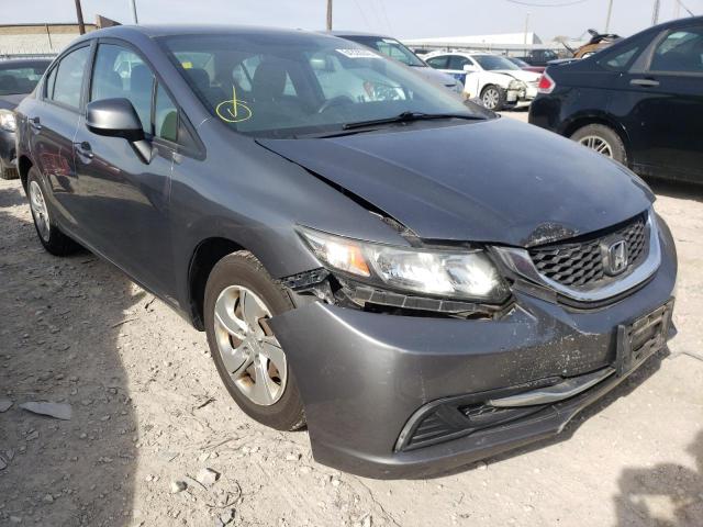 HONDA CIVIC LX 2013 with VIN 19XFB2F58DE266625 - Photo from auction