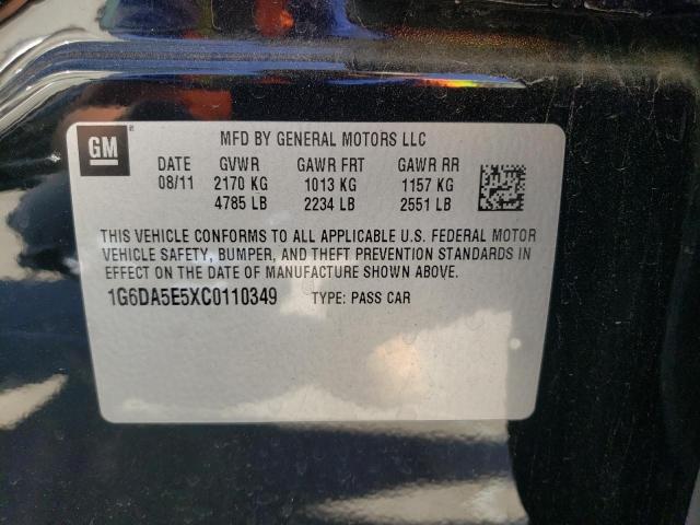 Photo 10 from auction – 2012 CADILLAC CTS with VIN 1G6DA5E5XC0110349