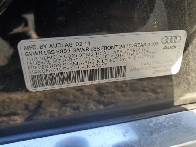 Photo 10 from auction – 2011 AUDI A8 L QUATT with VIN WAURVAFD9BN018282