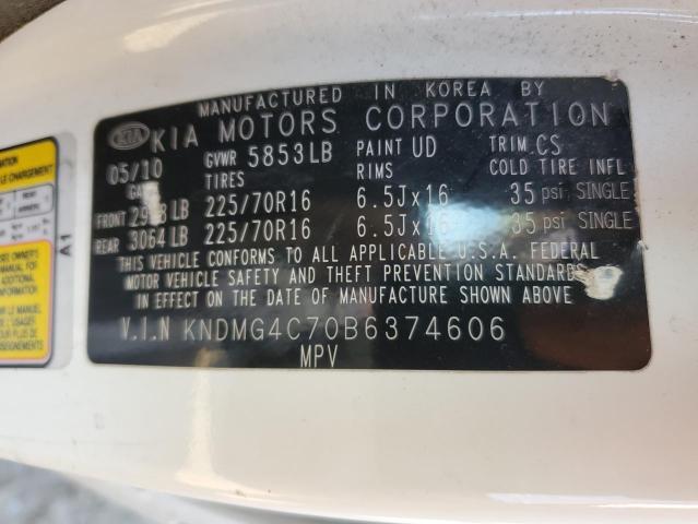 Photo 10 from auction – 2011 KIA SEDONA LX with VIN KNDMG4C70B6374606
