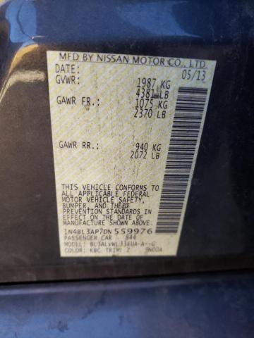 Photo 10 from auction – 2013 NISSAN ALTIMA 3.5 with VIN 1N4BL3AP7DN559976