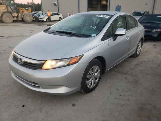 Photo 2 from auction – 2012 HONDA CIVIC LX with VIN 19XFB2F54CE008729