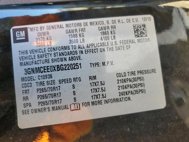 Photo 10 from auction – 2011 CHEVROLET AVALANCE with VIN 3GNMCEE0XBG220251
