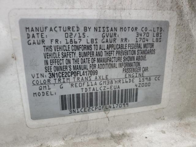 Photo 10 from auction – 2015 NISSAN VERSA NOTE with VIN 3N1CE2CP0FL417099