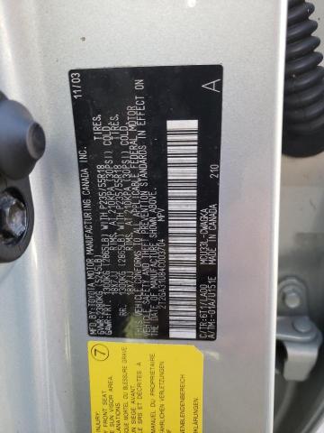 Photo 10 from auction – 2004 LEXUS RX 330 with VIN 2T2GA31U84C003704