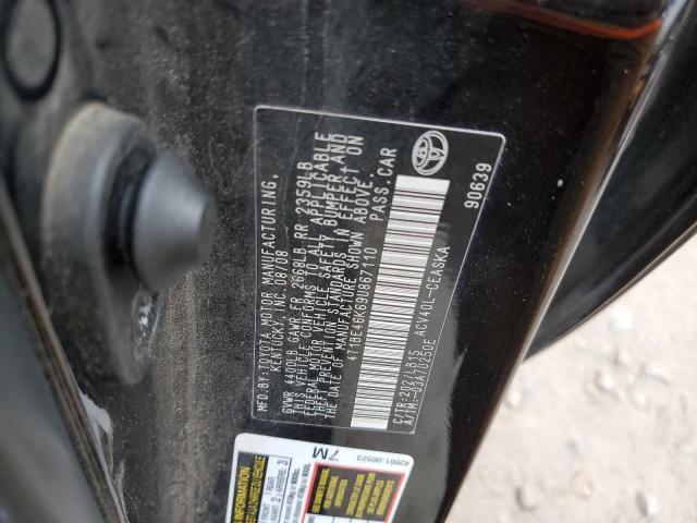 Photo 10 from auction – 2009 TOYOTA CAMRY BASE with VIN 4T1BE46K69U867110