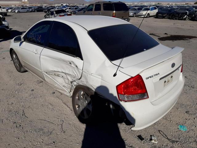 Photo 3 from auction – 2008 KIA SPECTRA EX with VIN KNAFE121285492209