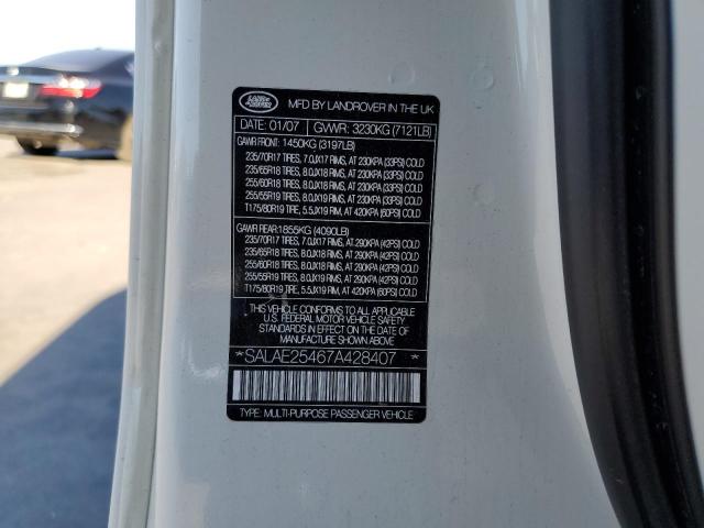 Photo 10 from auction – 2007 LAND ROVER LR3 SE with VIN SALAE25467A428407