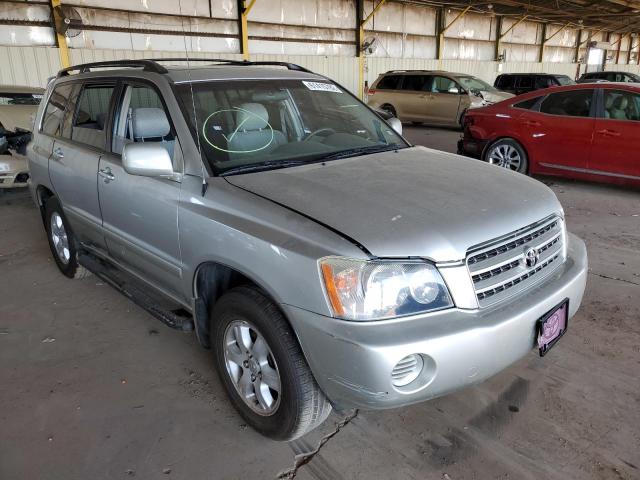 TOYOTA HIGHLANDER 2002 with VIN JTEGF21A420029256 - Photo from auction