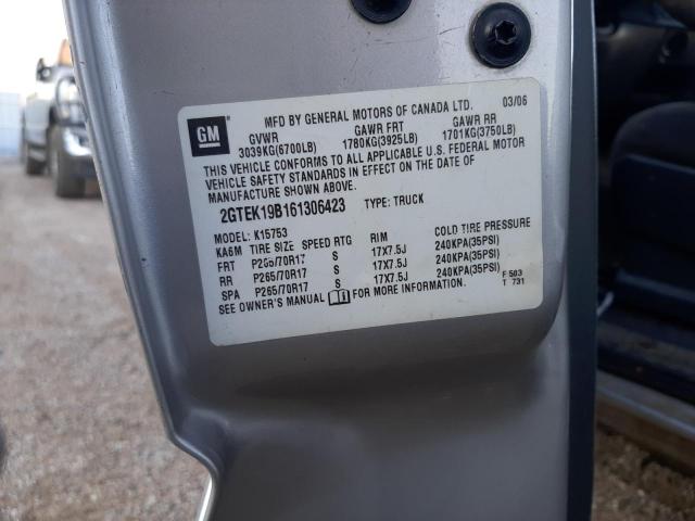 Photo 10 from auction – 2006 GMC NEW SIERRA with VIN 2GTEK19B161306423