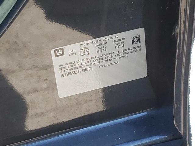 Photo 10 from auction – 2015 CHEVROLET MALIBU LS with VIN 1G11B5SL5FF296795