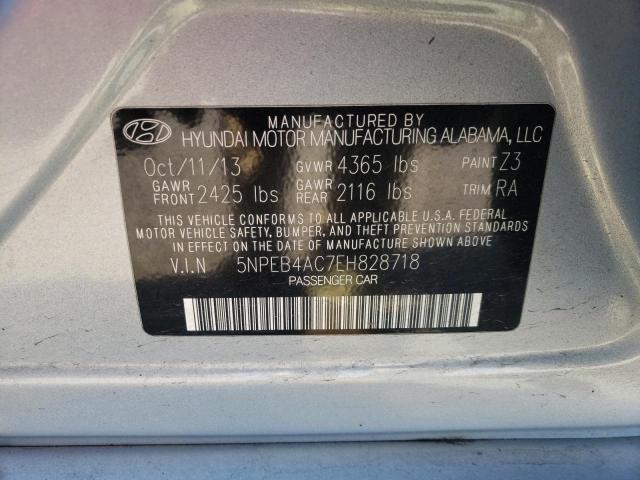 Photo 10 from auction – 2014 HYUNDAI SONATA GLS with VIN 5NPEB4AC7EH828718