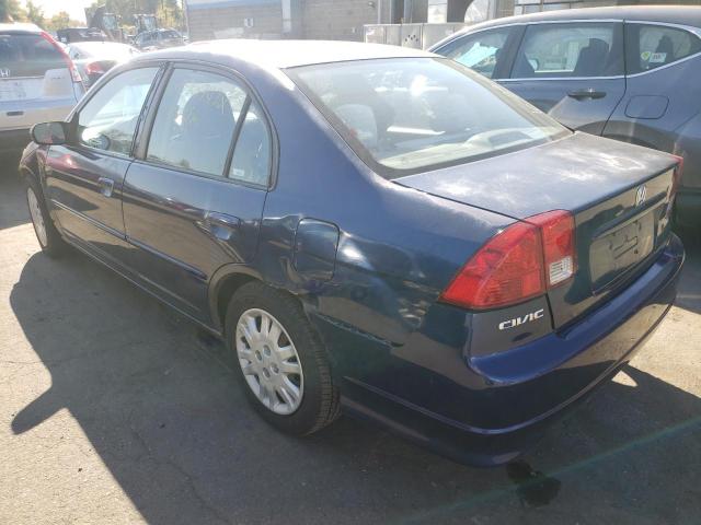 Photo 3 from auction – 2005 HONDA CIVIC LX with VIN 2HGES15585H609013