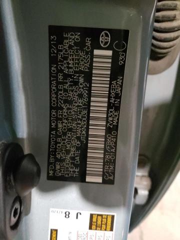 Photo 10 from auction – 2014 TOYOTA PRIUS with VIN JTDKN3DU3E1769912
