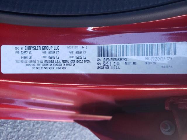 Photo 10 from auction – 2011 DODGE AVENGER MA with VIN 1B3BD1FB7BN536723