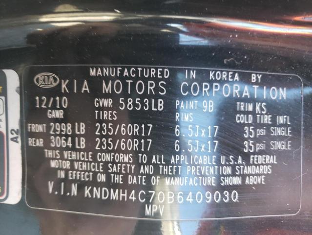 Photo 10 from auction – 2011 KIA SEDONA with VIN KNDMH4C70B6409030