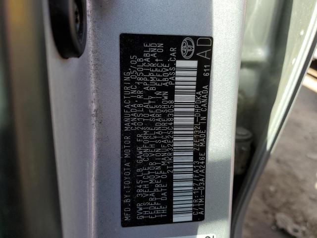 Photo 10 from auction – 2005 TOYOTA COROLLA MA with VIN 2T1KR32E25C483058