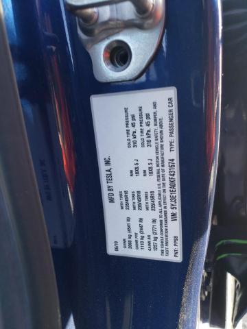 Photo 10 from auction – 2019 TESLA MODEL 3 with VIN 5YJ3E1EA0KF431674