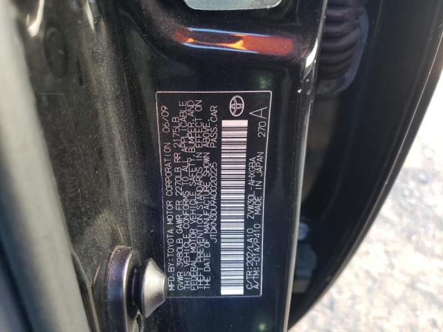 Photo 10 from auction – 2010 TOYOTA PRIUS with VIN JTDKN3DU9A0020225