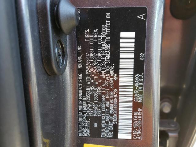 Photo 10 from auction – 2011 TOYOTA HIGHLANDER with VIN 5TDBK3EH3BS049728