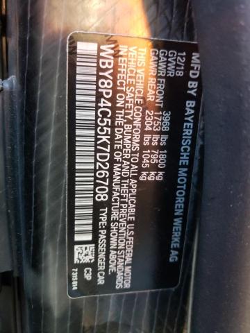 Photo 10 from auction – 2019 BMW I3 REX with VIN WBY8P4C55K7D26708