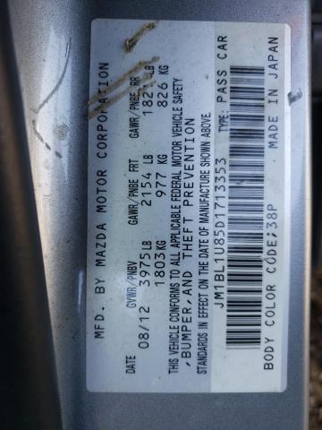 Photo 10 from auction – 2013 MAZDA 3 I with VIN JM1BL1U85D1713353