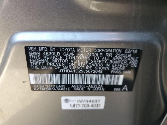 Photo 10 from auction – 2018 LEXUS IS 300 with VIN JTHBA1D29J5072048