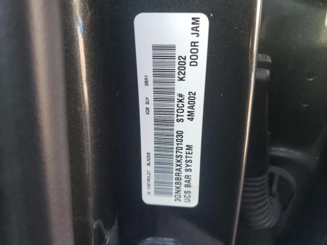 Photo 10 from auction – 2019 CHEVROLET BLAZER 1LT with VIN 3GNKBBRAXKS701030