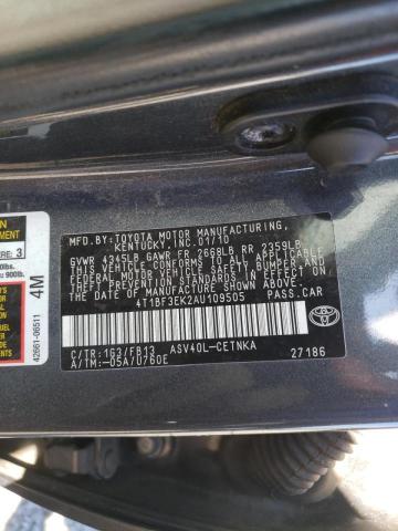 Photo 10 from auction – 2010 TOYOTA CAMRY BASE with VIN 4T1BF3EK2AU109505