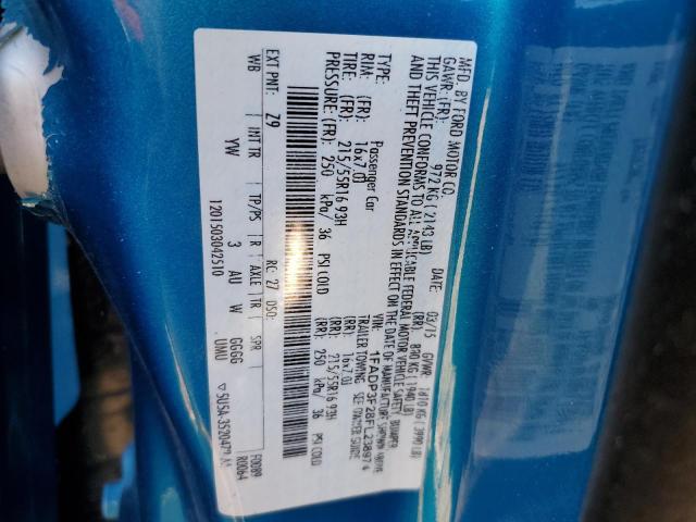 Photo 10 from auction – 2015 FORD FOCUS SE with VIN 1FADP3F28FL238974