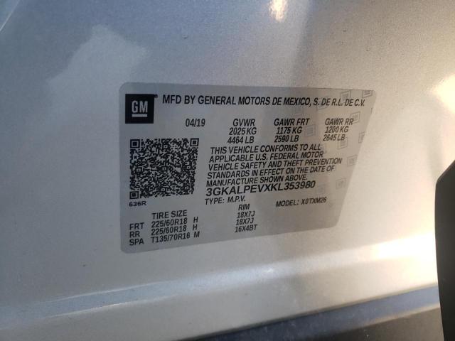 Photo 10 from auction – 2019 GMC TERRAIN SL with VIN 3GKALPEVXKL353980