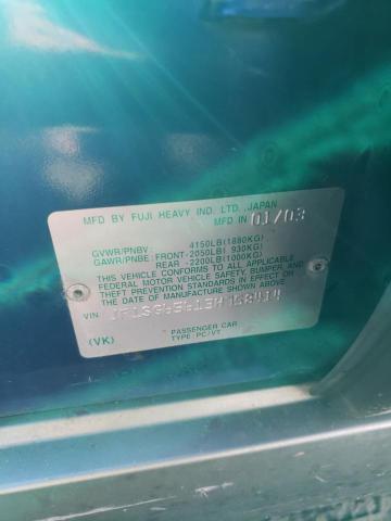Photo 10 from auction – 2003 SUBARU FORESTER 2 with VIN JF1SG65613H758414