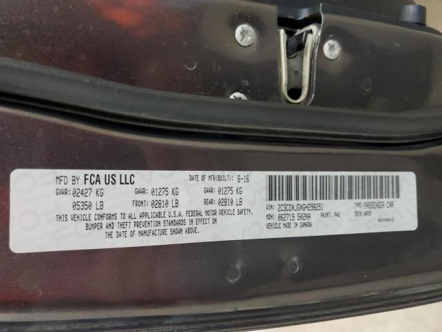 Photo 10 from auction – 2016 DODGE CHARGER SX with VIN 2C3CDXJGXGH298251