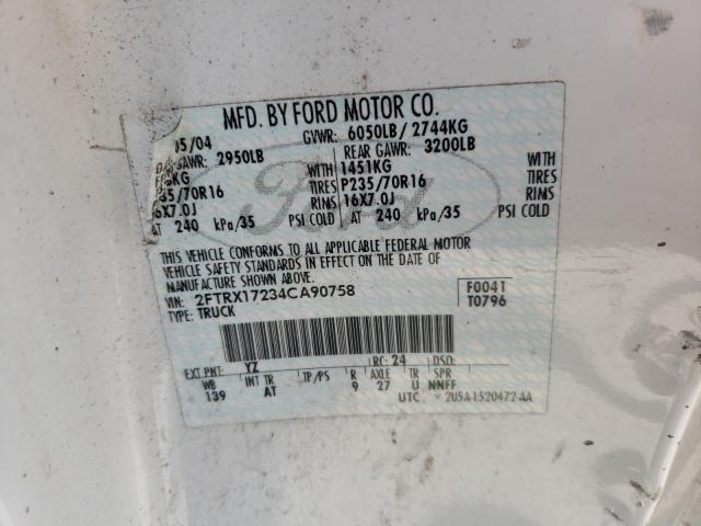 Photo 10 from auction – 2004 FORD F-150 HERI with VIN 2FTRX17234CA90758
