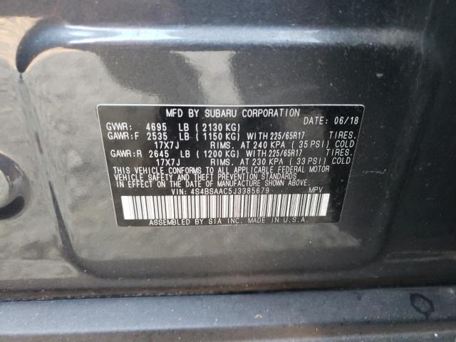 Photo 10 from auction – 2018 SUBARU OUTBACK 2. with VIN 4S4BSAAC5J3385679