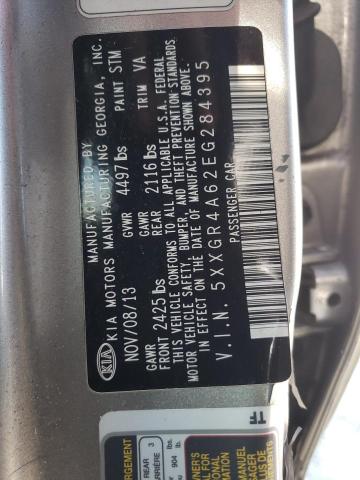 Photo 10 from auction – 2014 KIA OPTIMA SX with VIN 5XXGR4A62EG284395