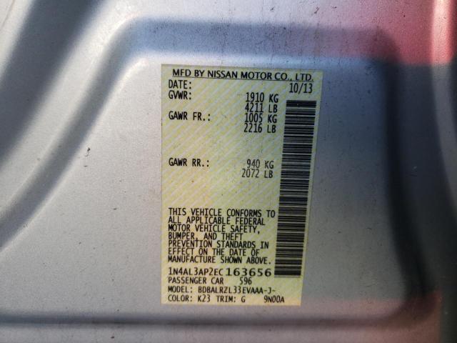 Photo 10 from auction – 2014 NISSAN ALTIMA 2.5 with VIN 1N4AL3AP2EC163656