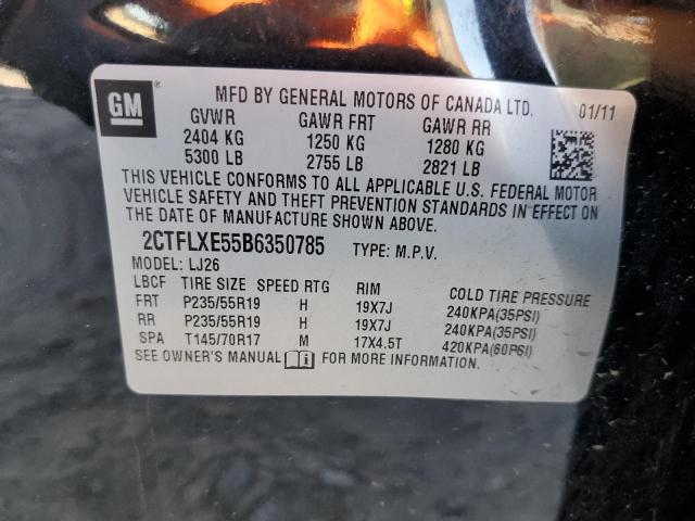 Photo 10 from auction – 2011 GMC TERRAIN SL with VIN 2CTFLXE55B6350785